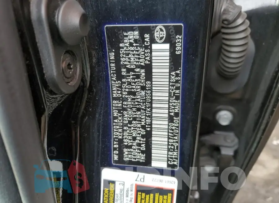 4T1BF1FK1FU956199 Photo# 13