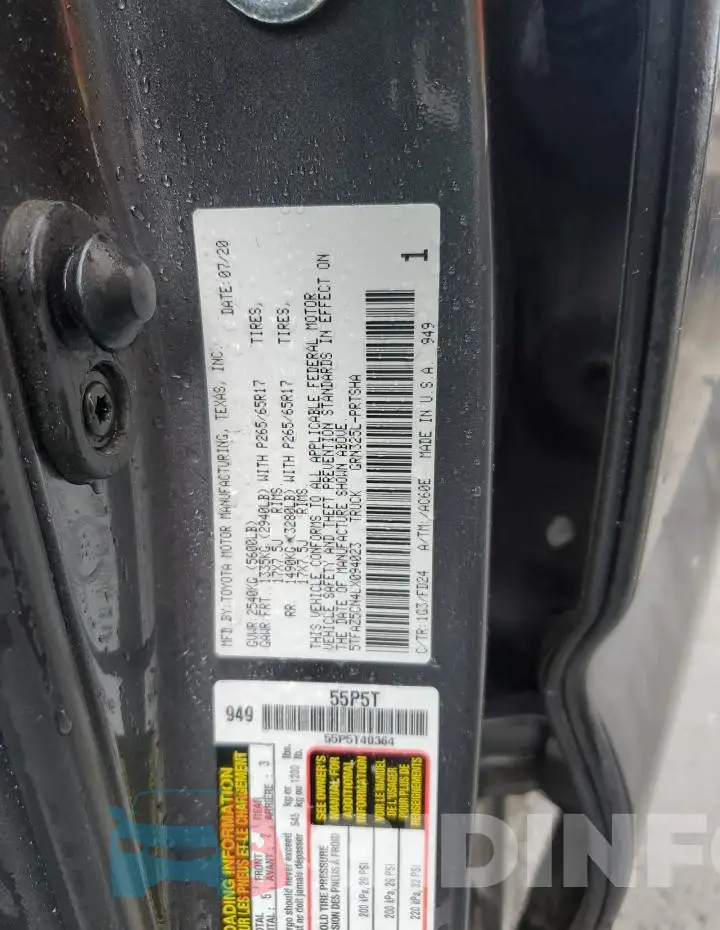 5TFAZ5CN4LX094023 Photo# 12