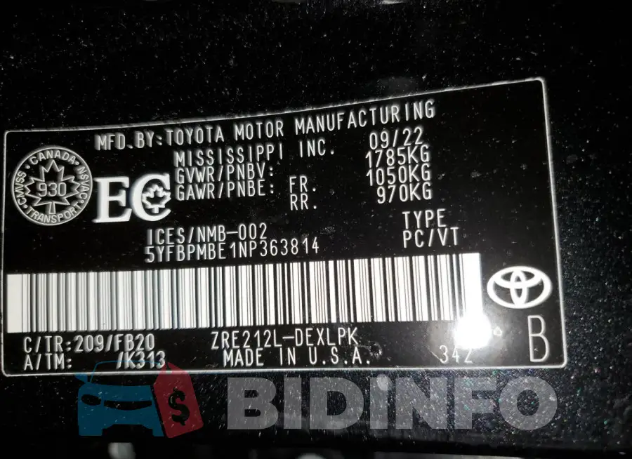 5YFBPMBE1NP363814 Photo# 12
