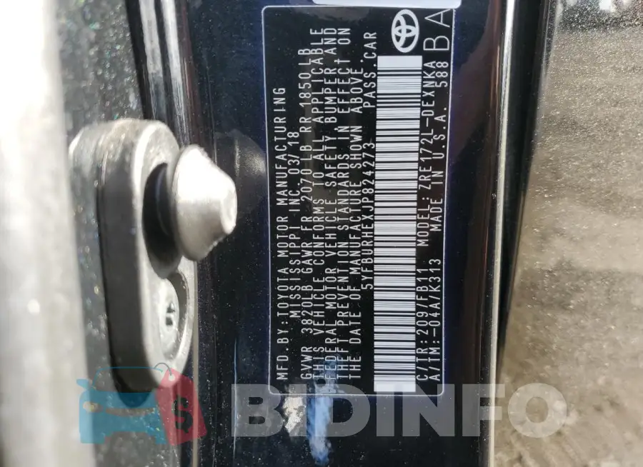 5YFBURHEXJP824273 Photo# 12