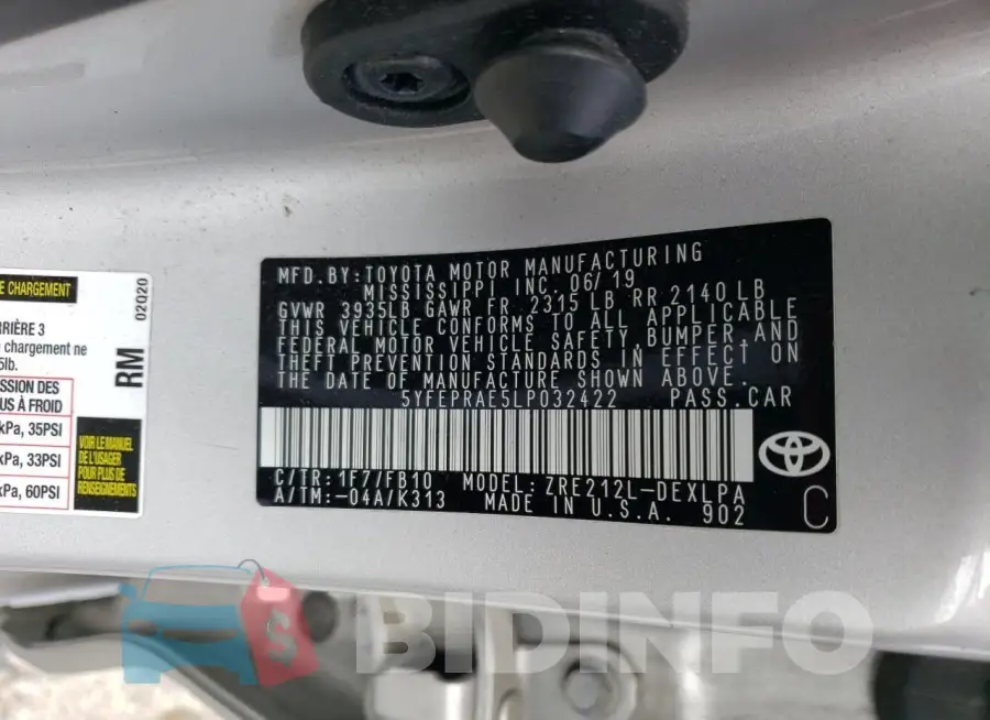 5YFEPRAE5LP032422 Photo# 12