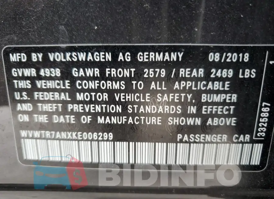 WVWTR7ANXKE006299 Photo# 13