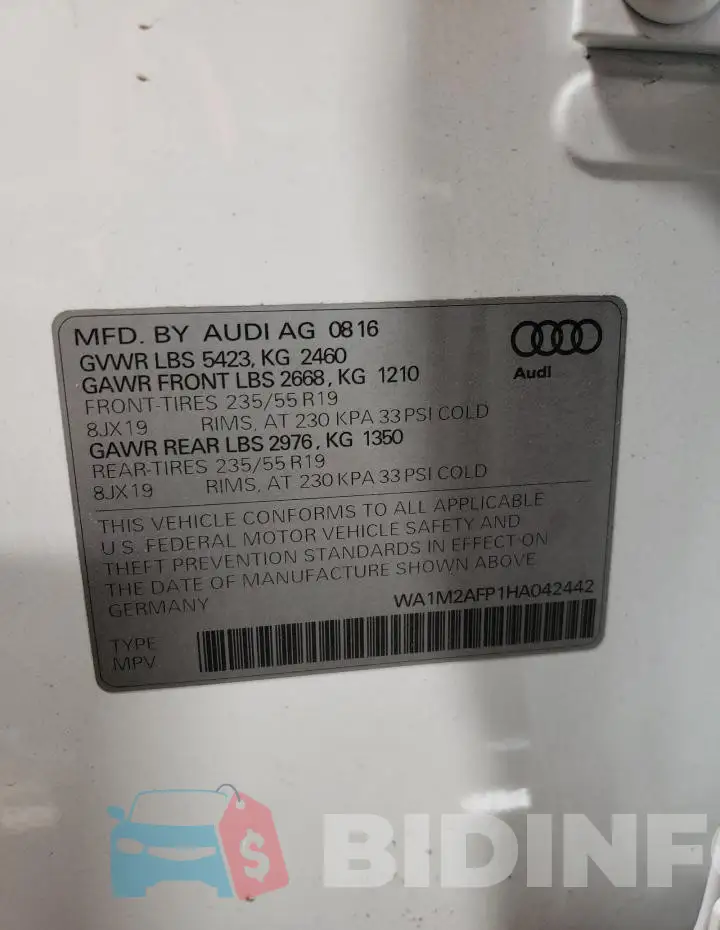 WA1M2AFP1HA042442 Photo# 13
