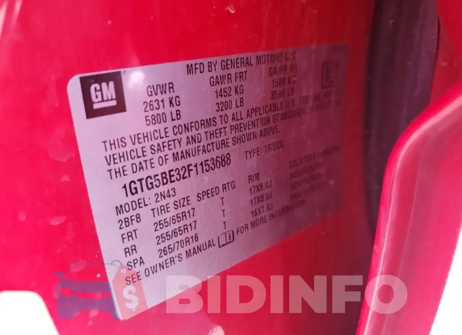 1GTG5BE32F1153688 Photo# 12