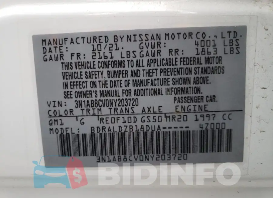 3N1AB8CV0NY203720 Photo# 12