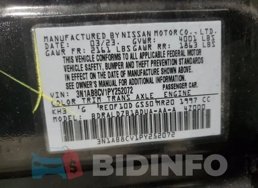 3N1AB8CV1PY252072 Photo# 12