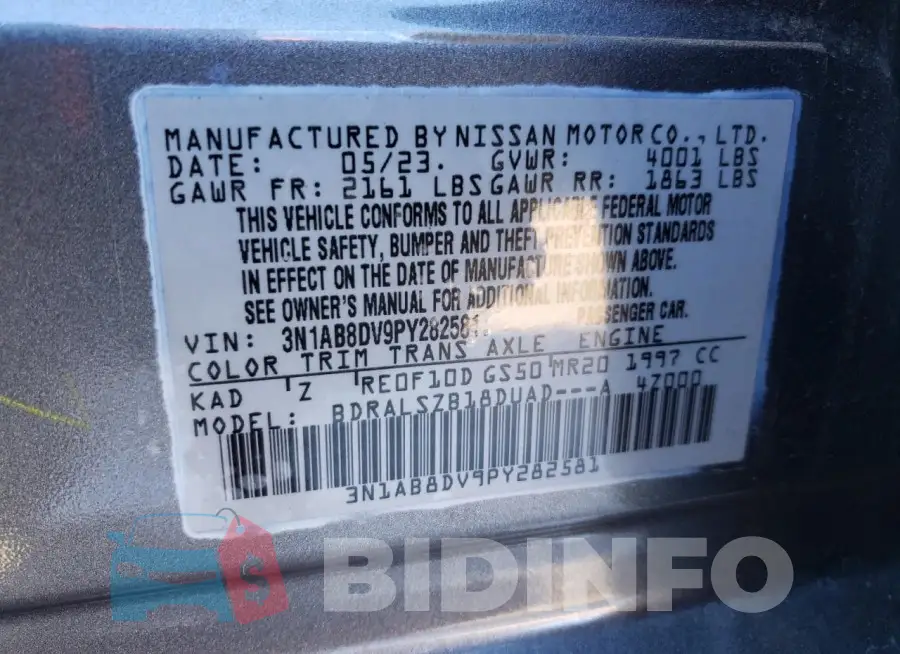3N1AB8DV9PY282581 Photo# 12