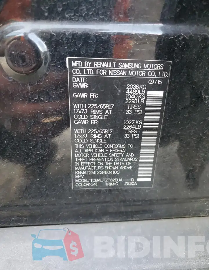 KNMAT2MT2GP604100 Photo# 13