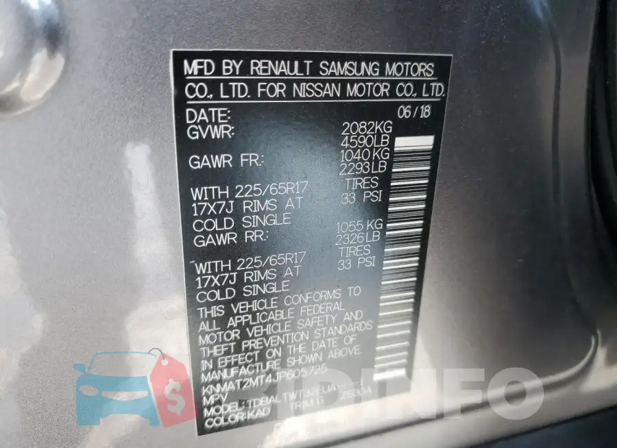 KNMAT2MT4JP605725 Photo# 12