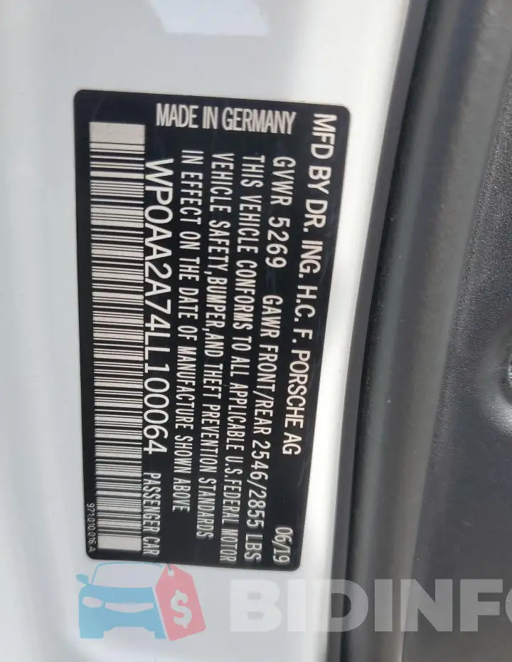 WP0AA2A74LL100064 Photo# 13
