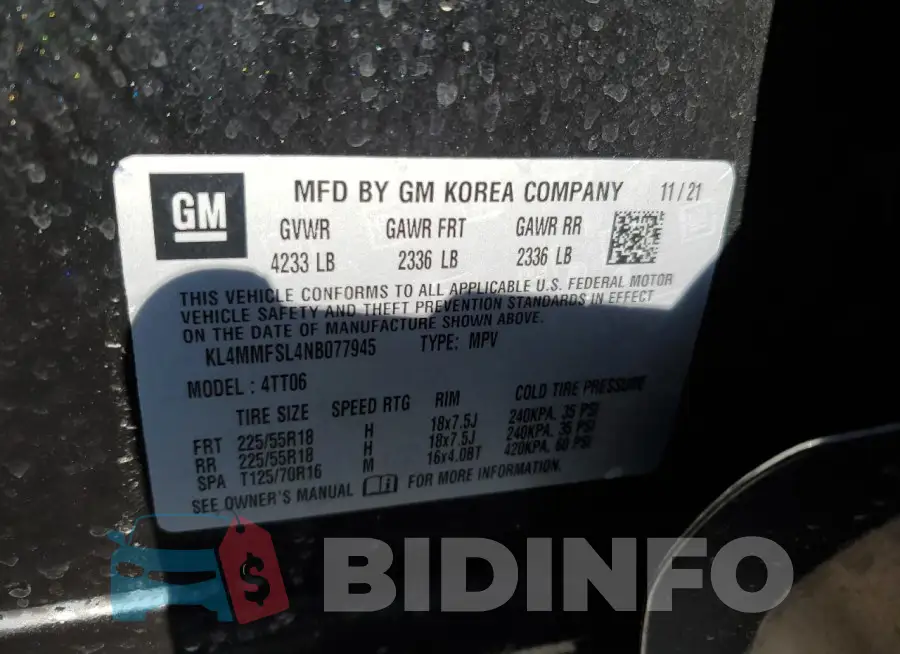 KL4MMFSL4NB077945 Photo# 13