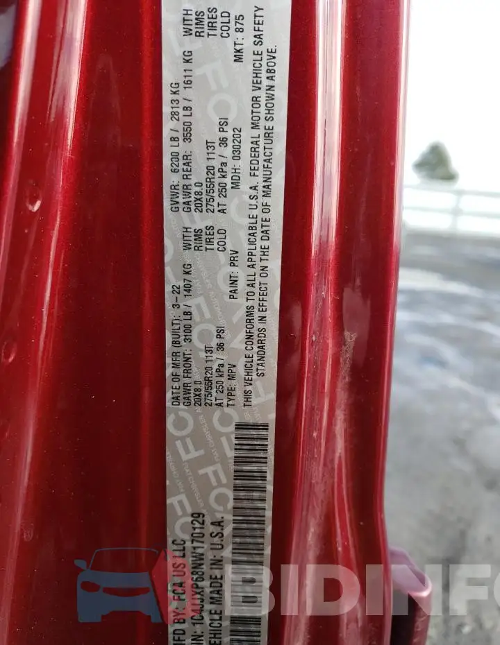 1C4JJXP68NW170129 Photo# 14