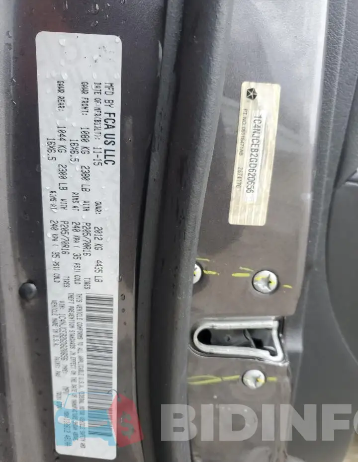 1C4NJCEB2GD620656 Photo# 12