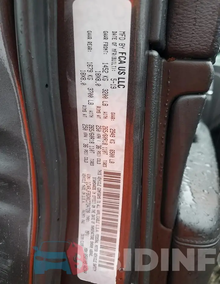 1C4RJFBGXKC734728 Photo# 13
