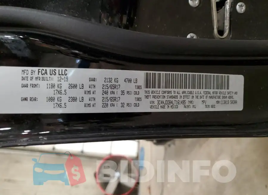3C4NJDDB4LT161495 Photo# 12