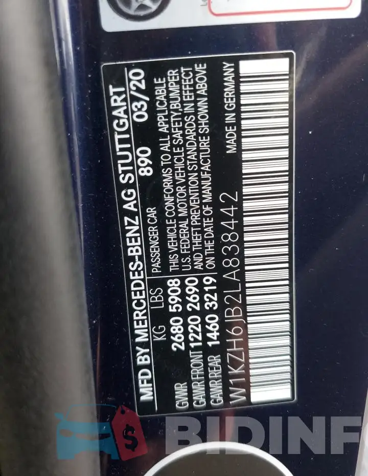 W1KZH6JB2LA838442 Photo# 13