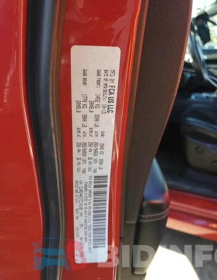 1C4RDHAG1FC176102 Photo# 12