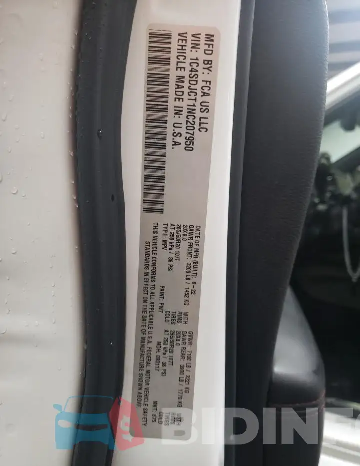 1C4SDJCT1NC207950 Photo# 12