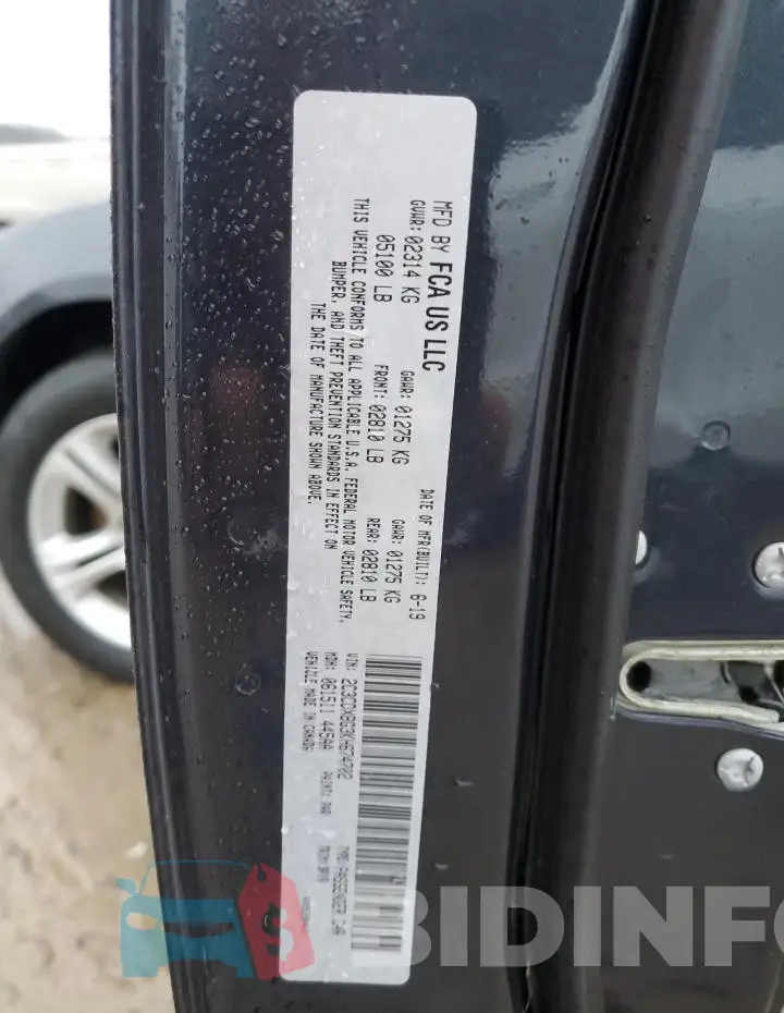 2C3CDXBG3KH674702 Photo# 12