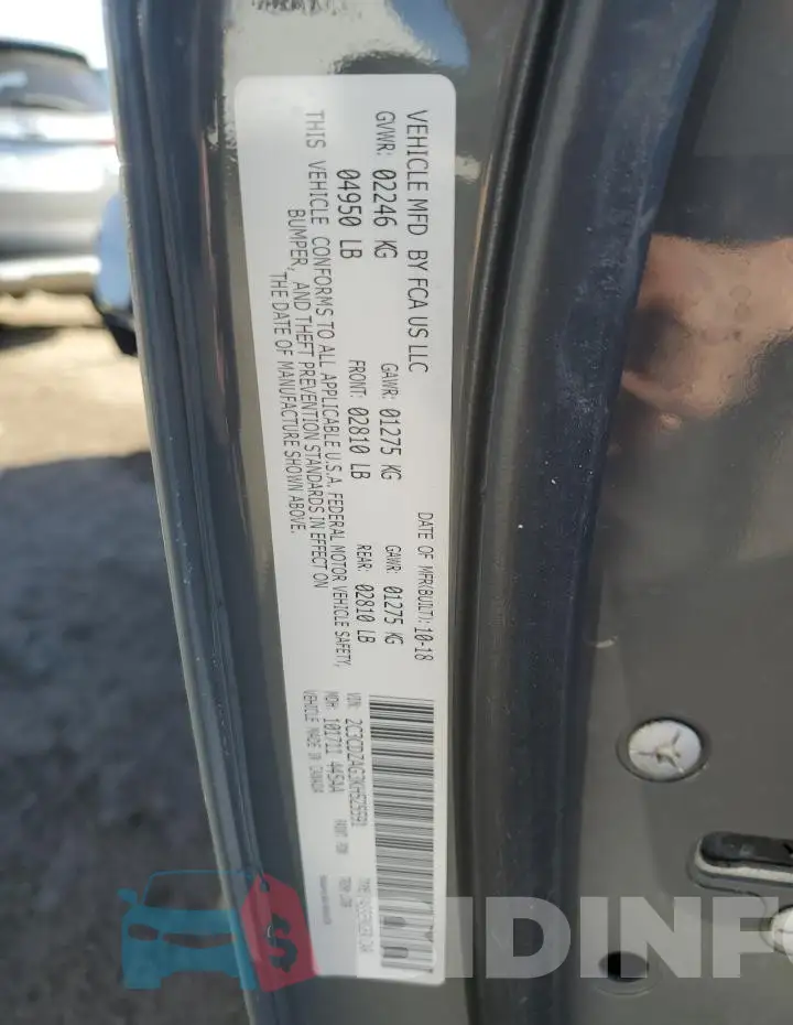 2C3CDZAG3KH525591 Photo# 12