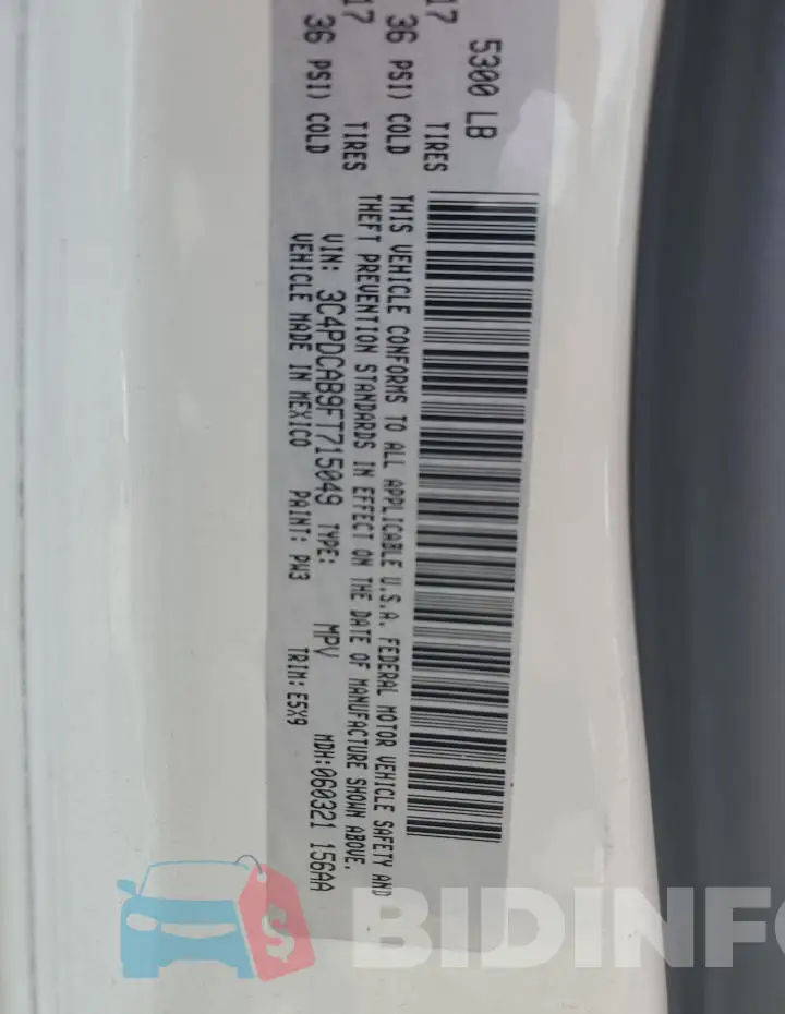 3C4PDCAB9FT715049 Photo# 13