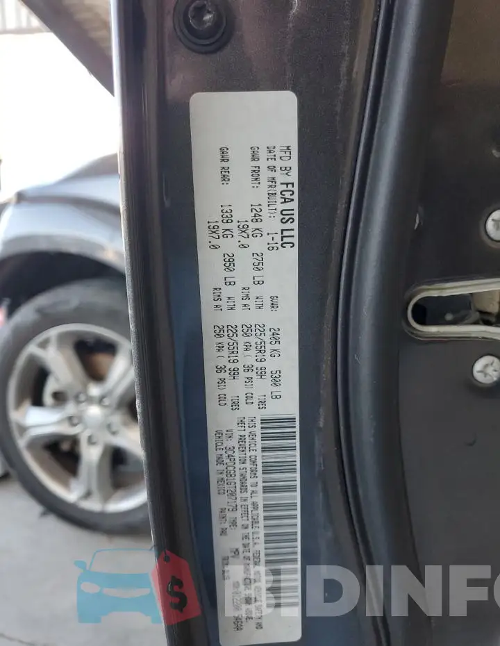 3C4PDCGB1GT207179 Photo# 13