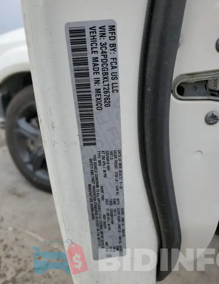 3C4PDCGBXLT267620 Photo# 14