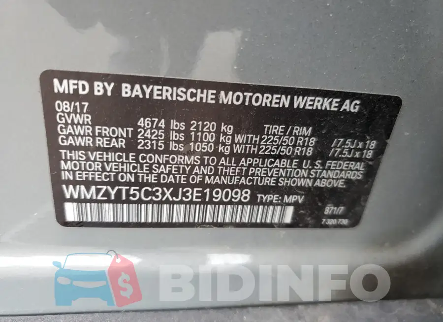 WMZYT5C3XJ3E19098 Photo# 12