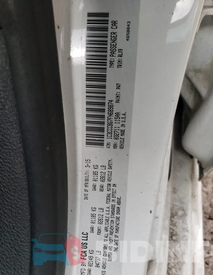 1C3CCCBG7FN689874 Photo# 12