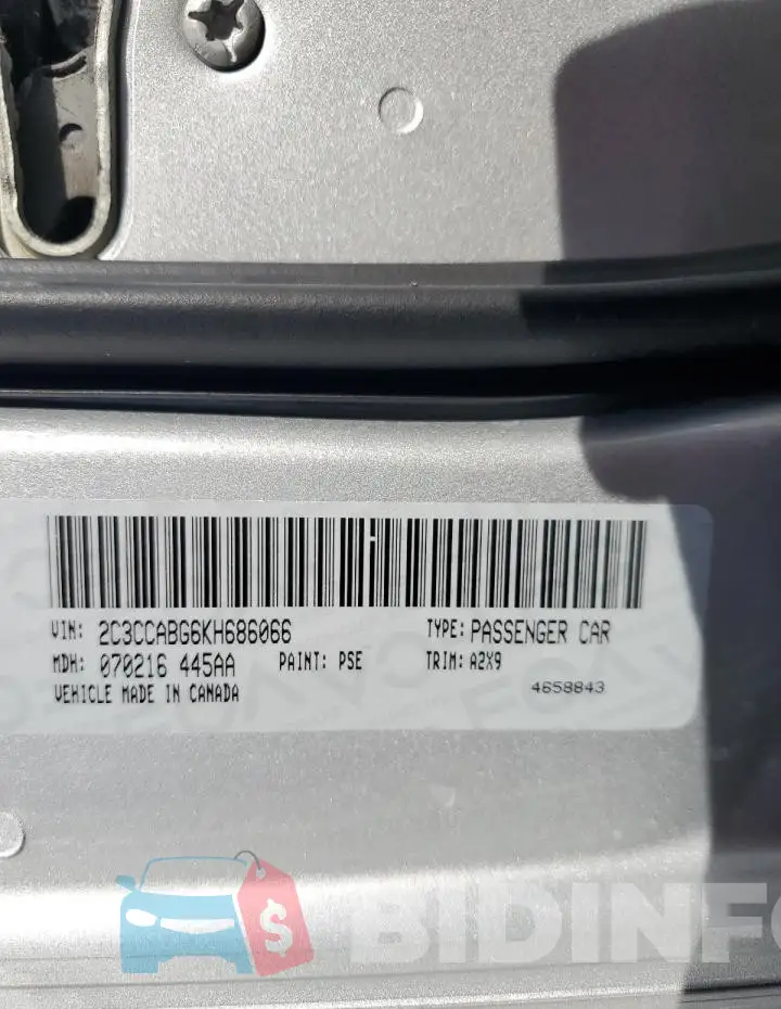 2C3CCABG6KH686066 Photo# 13