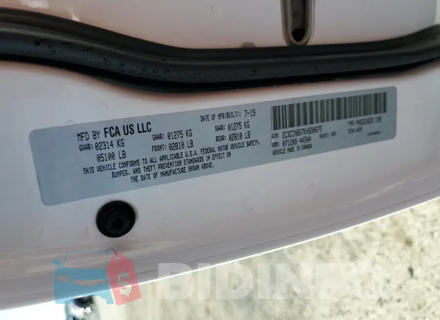 2C3CCABG7KH690675 Photo# 13