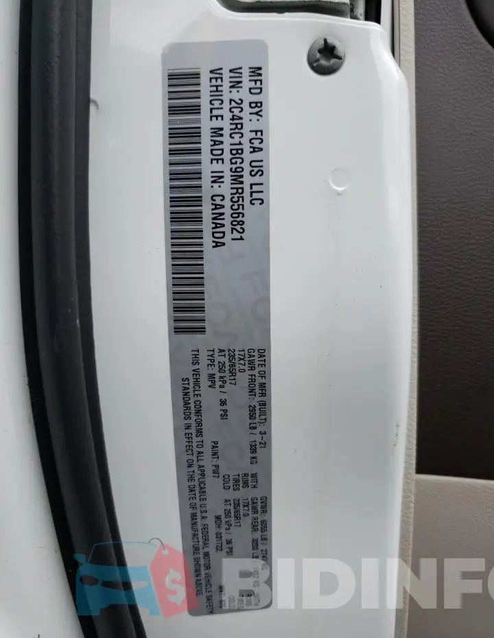 2C4RC1BG9MR556821 Photo# 13