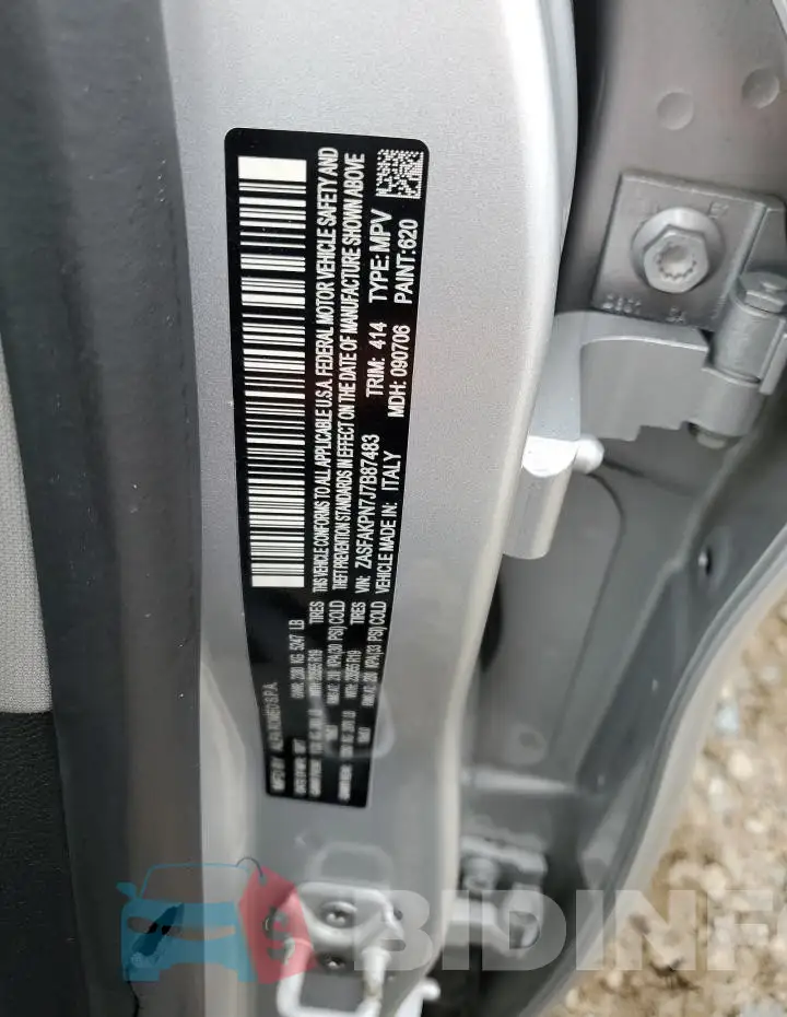 ZASFAKPN7J7B87483 Photo# 12