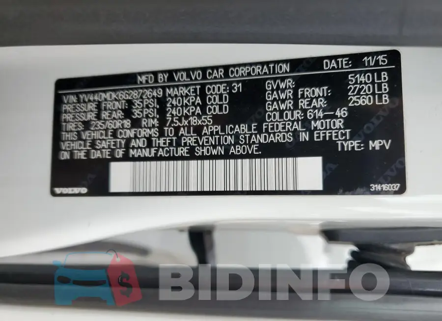 YV440MDK6G2872649 Photo# 13