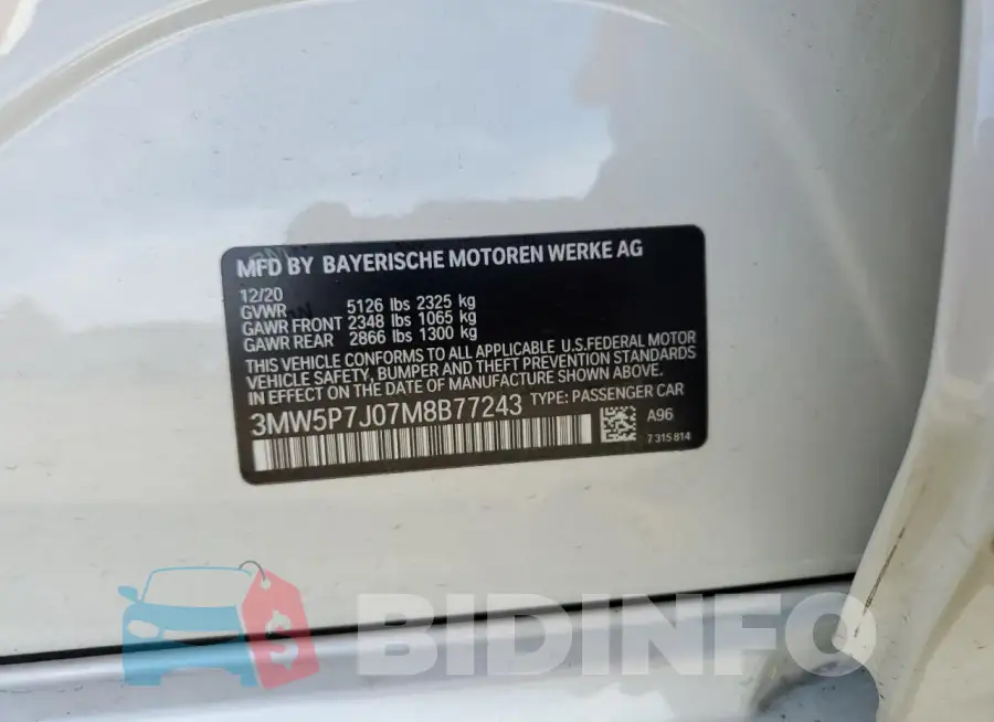 3MW5P7J07M8B77243 Photo# 12