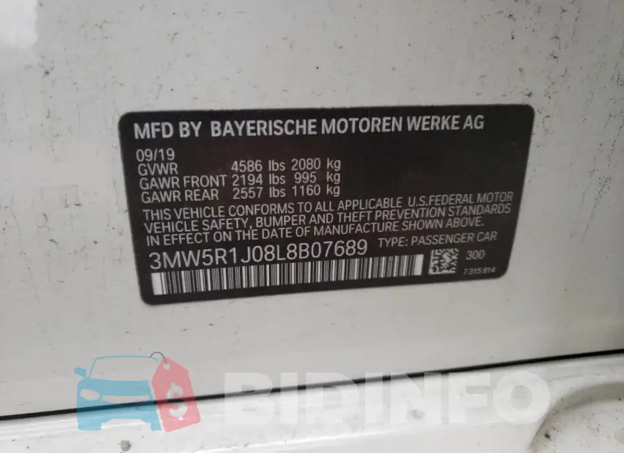 3MW5R1J08L8B07689 Photo# 12