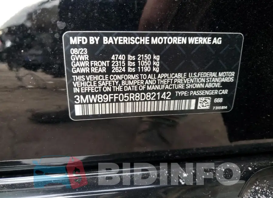 3MW89FF05R8D82142 Photo# 12