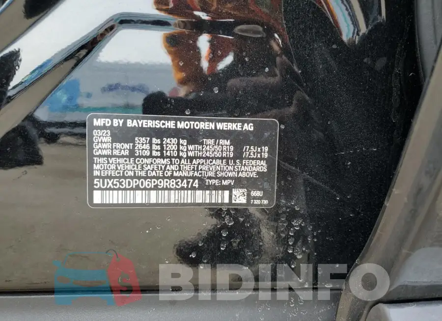 5UX53DP06P9R83474 Photo# 13