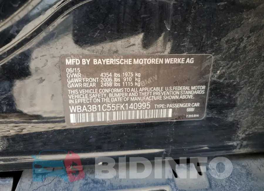 WBA3B1C55FK140995 Photo# 12