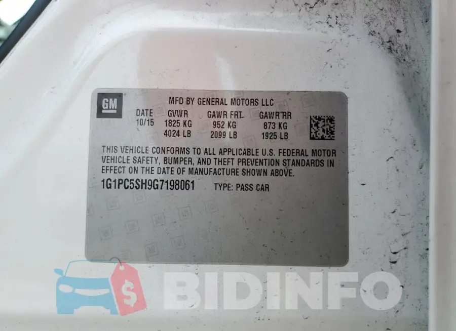 1G1PC5SH9G7198061 Photo# 12