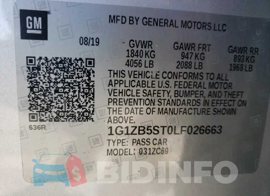 1G1ZB5ST0LF026663 Photo# 12