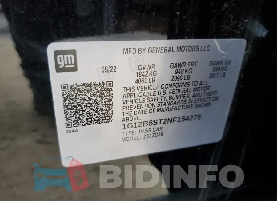 1G1ZB5ST2NF154275 Photo# 12