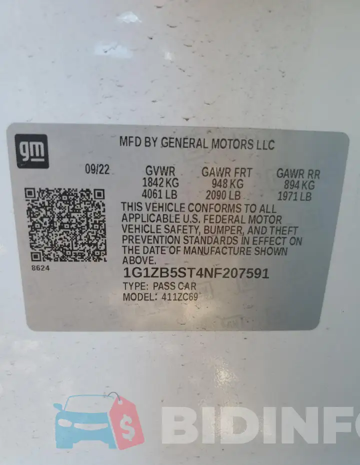 1G1ZB5ST4NF207591 Photo# 12