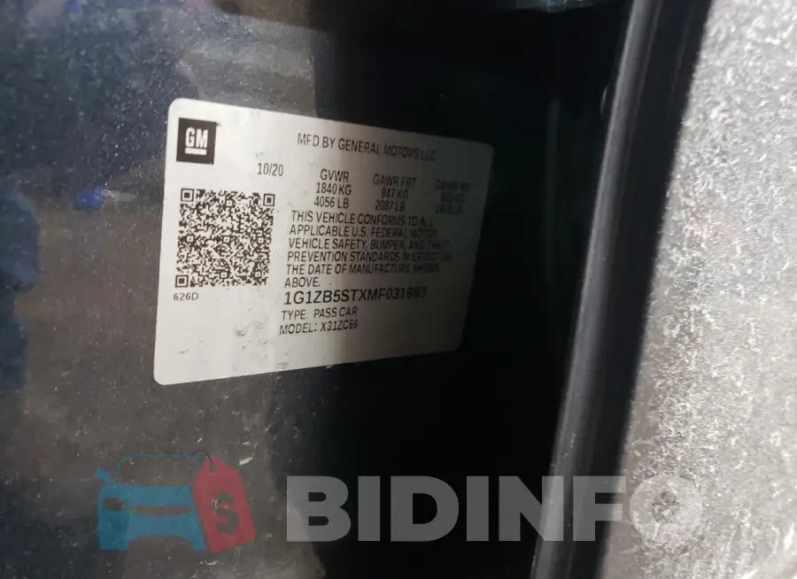 1G1ZB5STXMF031693 Photo# 12
