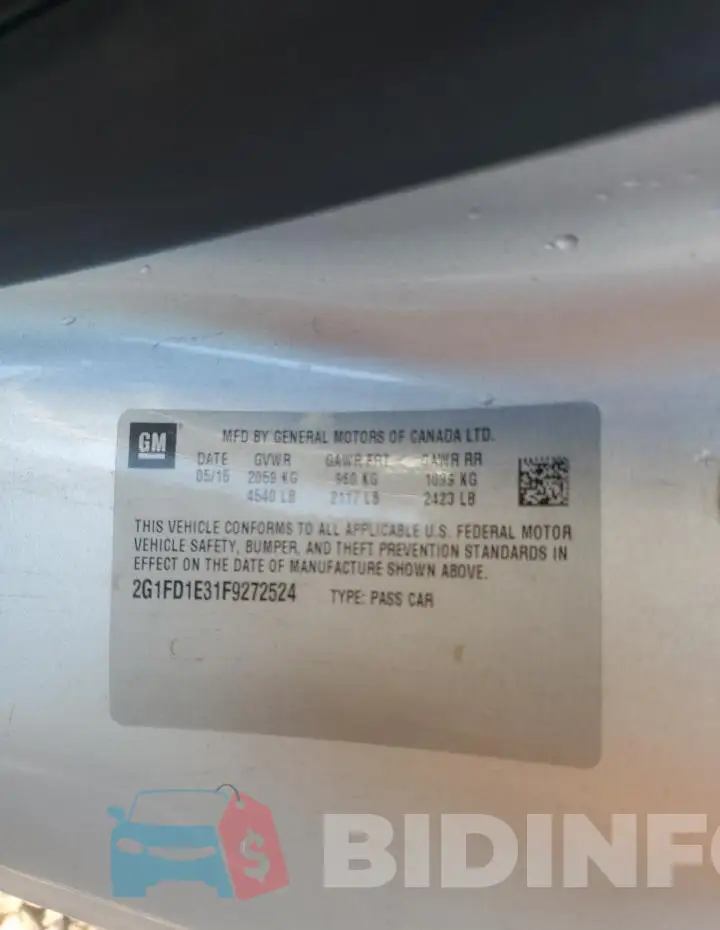 2G1FD1E31F9272524 Photo# 12
