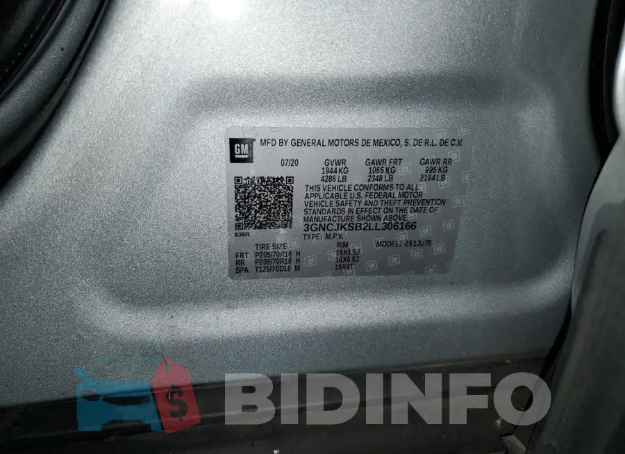 3GNCJKSB2LL306166 Photo# 12