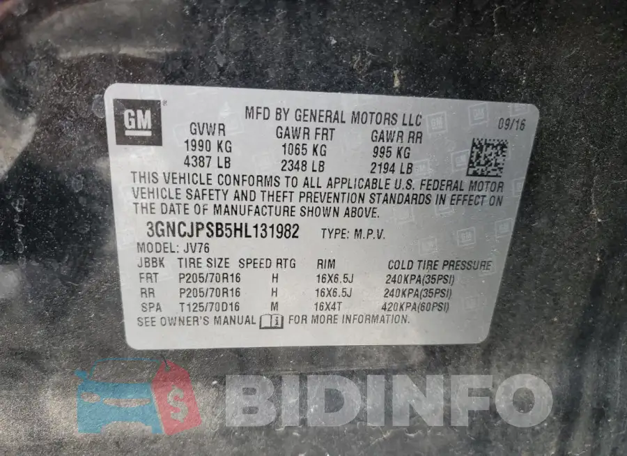 3GNCJPSB5HL131982 Photo# 13