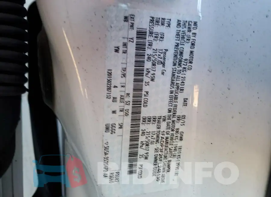 1FADP3F26FL248130 Photo# 12
