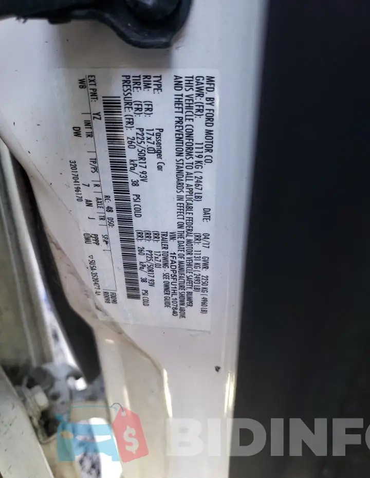 1FADP5FU1HL107840 Photo# 12
