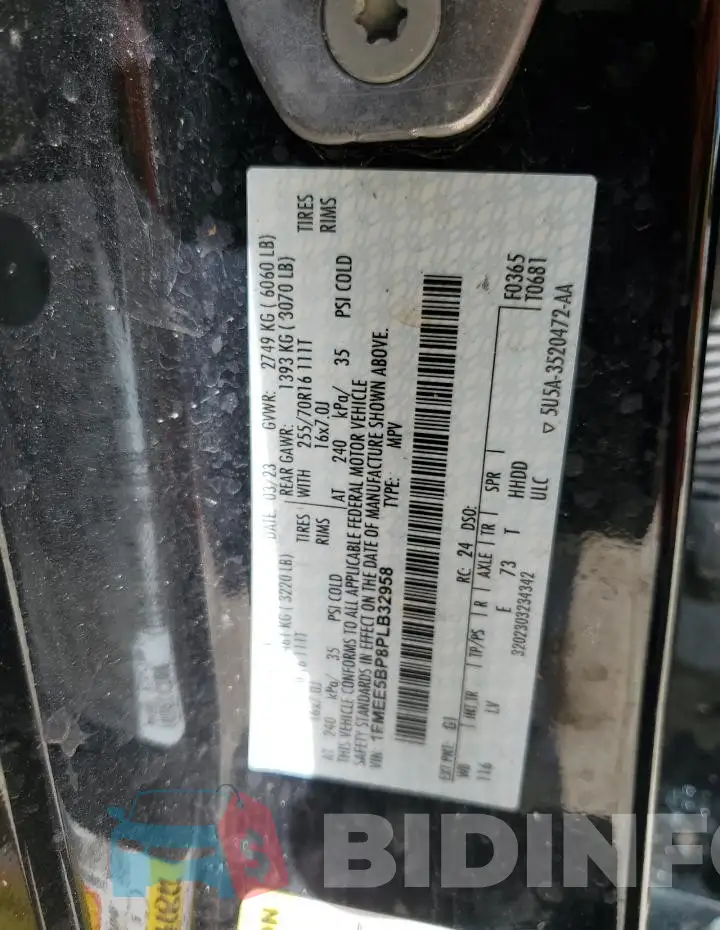 1FMEE5BP8PLB32958 Photo# 14